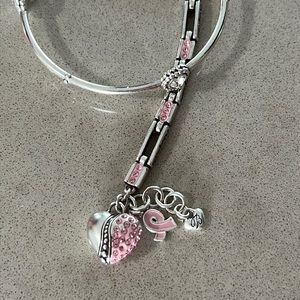 Brighton Breast Cancer Awareness heart bracelet and bangle